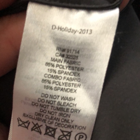 Armani exchange gray and black dress. Size 8 - Picture 5 of 5